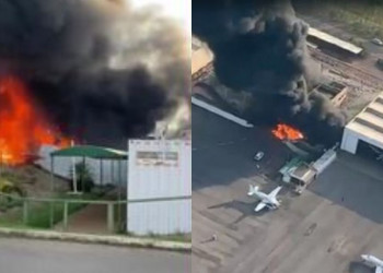 Avião cai e explode em Cuiabá; 2 pessoas morreram