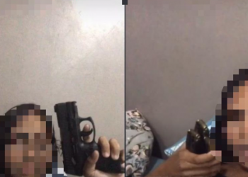 Menina mostra arma e faz apologia ao crime no Instagram e acaba detida