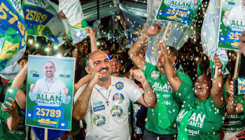 Allan Cavalcante lança sua candidatura a vereador e reúne multidão ao lado de Dr. Pessoa