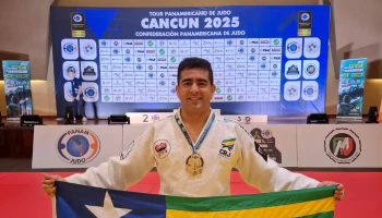 Bombeiro militar piauiense conquista ouro no Pan-Americano de Judô em Cancún