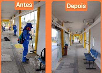 Vandalismo nas estações de ônibus de Teresina causou prejuízo d R$ 2,1 milhões à PMT