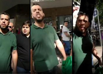 Armados, Rodrigo Amorim e apoiadores agridem e tentam impedir ato de Marcelo Freixo no RJ