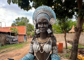 Nova estátua de Iemanjá será inaugurada na Avenida Marechal no domingo (14)