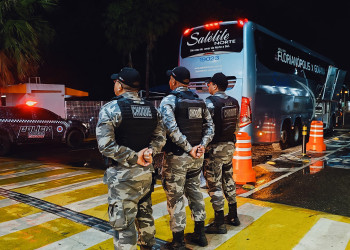 Polícia militar reforça segurança para partida da copa do Brasil em Teresina