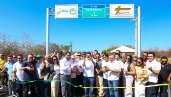 Rafael Fonteles inaugura rodovias PI-120 e PI-469 em Valença