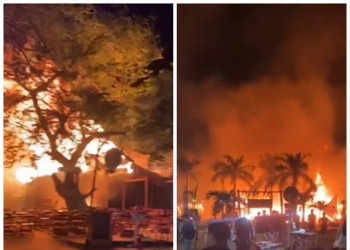 Fogo destrói o SambaRock, famoso restaurante em Jericoacoara (CE); vídeos