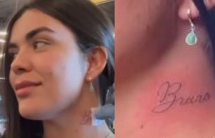 Mulher tatua nome de namorado e descobre que ele é casado; vídeo viralizou