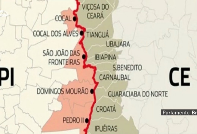 Alepi pede ao IBGE alteração de mapa sobre áreas em conflito com Ceará