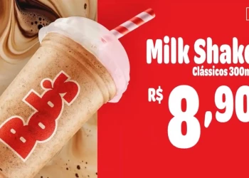 Bob’s surpreende ao lançar combo de 4 itens por R$ 21,90 e milkshake por R$ 8,90