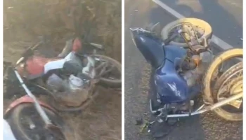 Colisão frontal entre motocicletas deixa uma pessoa morta e duas feridas em Oeiras