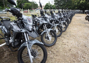 Governo entrega motos para reforço nas ações de segurança
