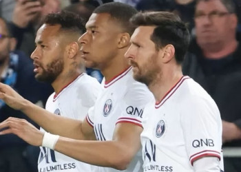 Indisciplina de Neymar causa conflito entre os craques Mbappé e Messi no Paris Saint