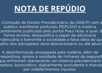 Piauí Hoje reage à nota de Comissão da OAB/PI e reafirma compromisso com a verdade
