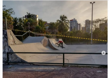 Pista de skate no Parque Potycabana está interditada para reparos e melhorias