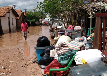 Teresina tem 712 famílias desabrigadas devido às chuvas