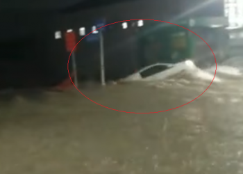 Carro é arrastado pela água da chuva e motorista desaparece em Teresina