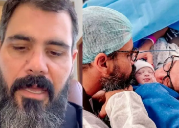 Juliano Cazarré chora ao revelar que filha passará por 2ª cirurgia