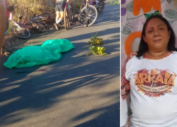 Mulher morre atropelada por carreta durante passeio com grupo ciclistas no Piauí