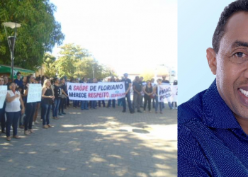 Protestos de servidores em Floriano respingam em Joel Rodrigues