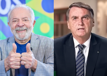 No Ipec Lula tem 54% e Bolsonaro 46%; no DataFolha Lula tem 52% e Bolsonaro 48%