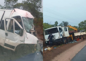 Colisão entre van e caminhão da Equatorial deixa homem morto no Sul do Piauí