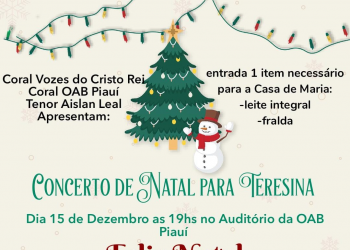 Concerto de Natal arrecada itens para crianças com câncer em Teresina