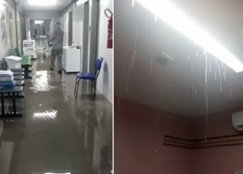 Chuva alaga Hospital do Dirceu e setor urgência é fechado temporariamente