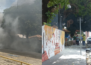 Restaurante Carangas tem principio de incêndio após explosão de contador de energia