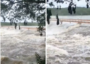 Cachoeira do Urubu é interditada devido a cheia do Rio Longá; veja vídeo