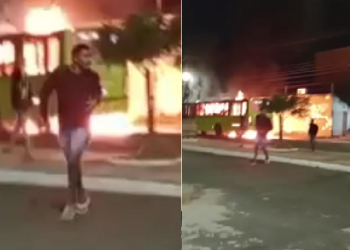 Vídeo mostra acusados de incendiar ônibus no bairro Mocambinho; assista