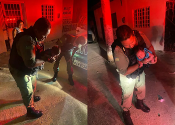 Policiais militares salvam vida de bebê engasgado com leite em Teresina