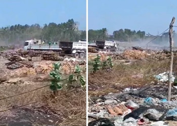 Vídeo mostra grave crime ambiental em lixão de Parnaíba