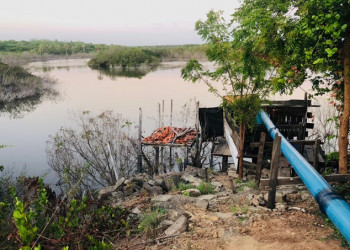 Fazenda de camarão é multada em R$ 1 milhão por captar água da Lagoa do Portinho