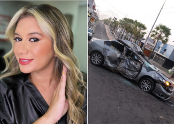 Blogueira de Teresina sofre grave acidente de carro em Caxias