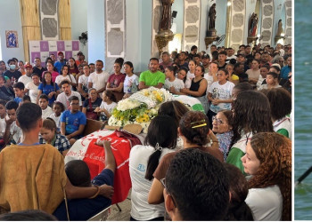 Cortejo, homenagens e comoção marcam despedida do atleta Lívio Santos