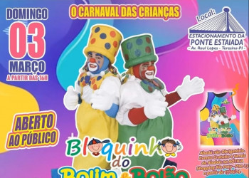 Bloquinho do Bolim & Bolão vai animar a criançada no domingo (03)