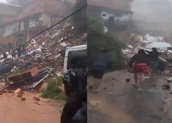 Casa desaba e quatro pessoas morrem soterradas em Petrópolis