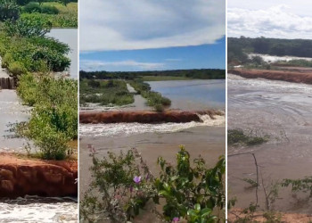 Barragem rompe e deixa famílias isoladas em Massapê do Piauí; vídeos