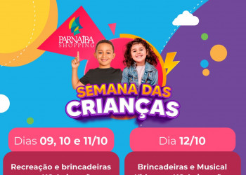 Parnaíba Shopping divulga eventos gratuitos da Semana da Criança 2021
