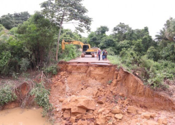 Começam as obras de recuperação de rodovia rompida em Uruçuí
