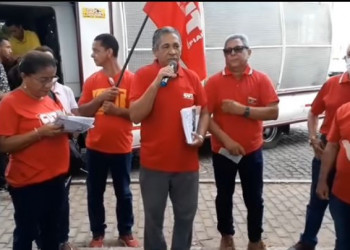 Centrais sindicais promovem ato em celebração ao Dia do Trabalhador em Teresina
