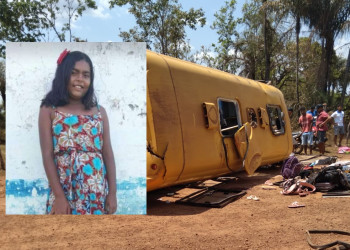 Estudante de 12 anos morre em acidente com ônibus escolar em José de Freitas