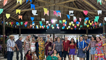Arraial da Hidroginástica é marcado por muita festa e alegria entre sócios