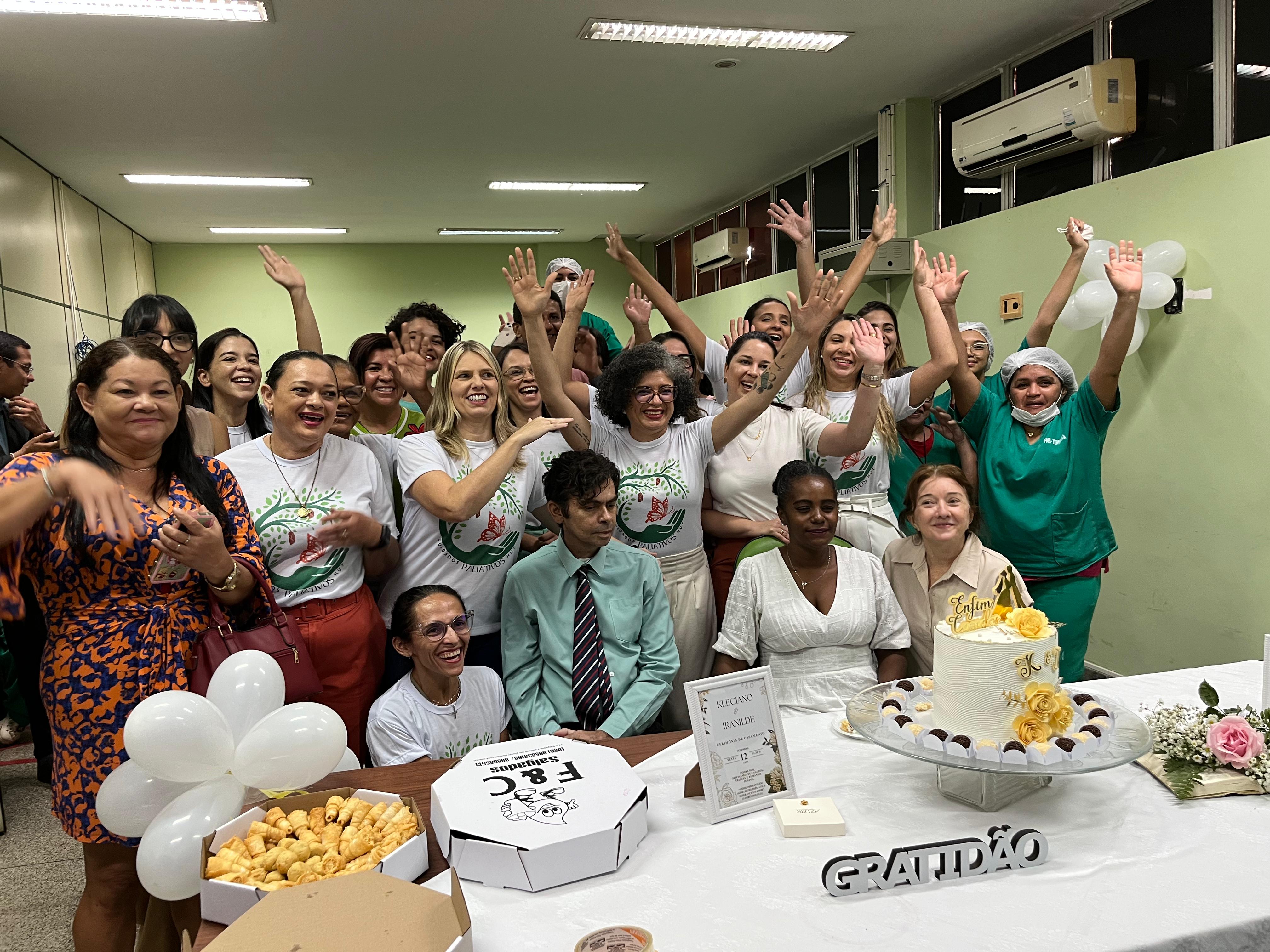Casamento de paciente no HUT