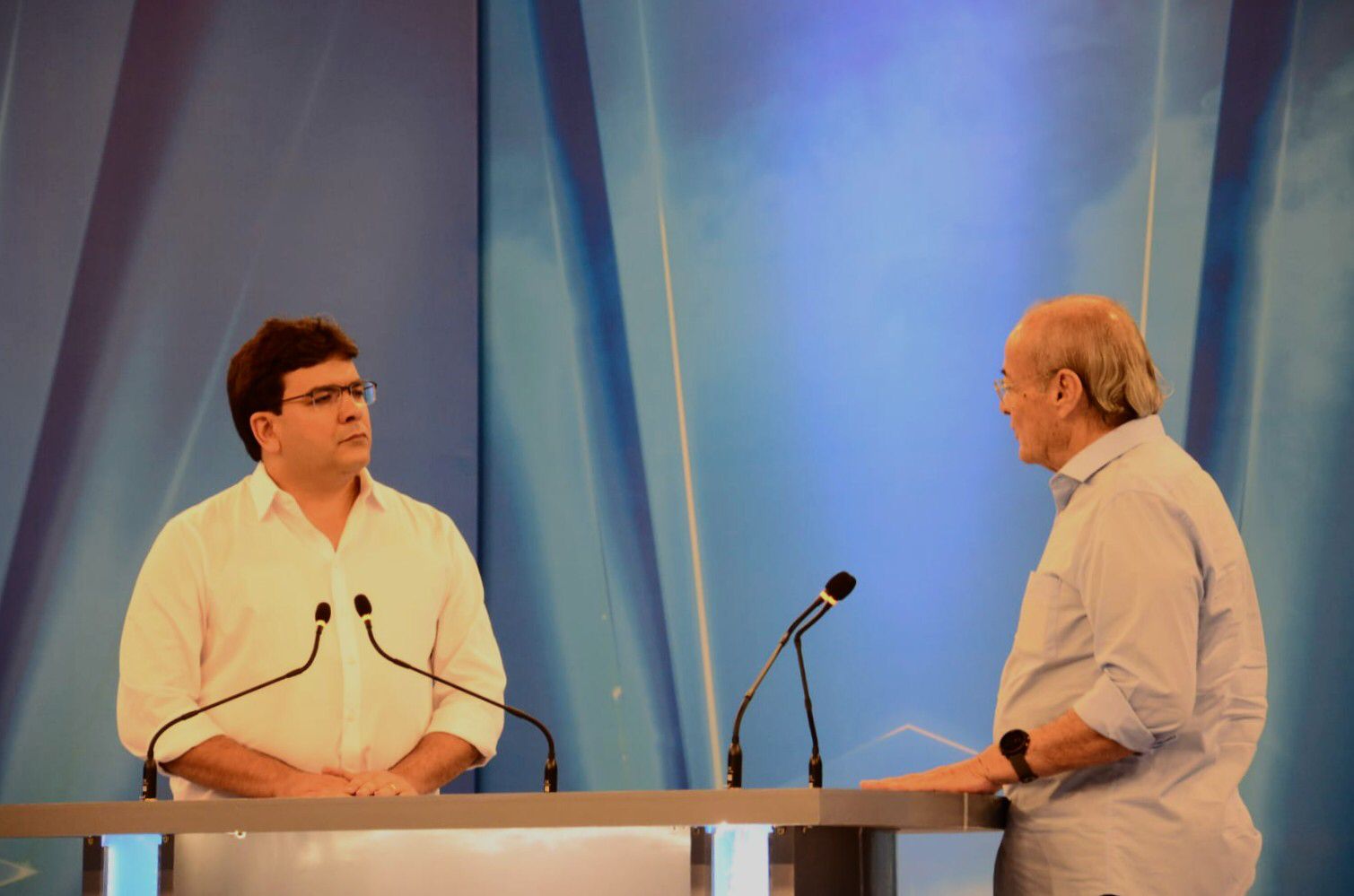 Rafael Fonteles e Silvio Mendes no debate Cidade Verde