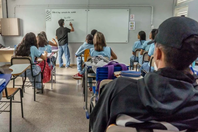 Professor em sala de aula