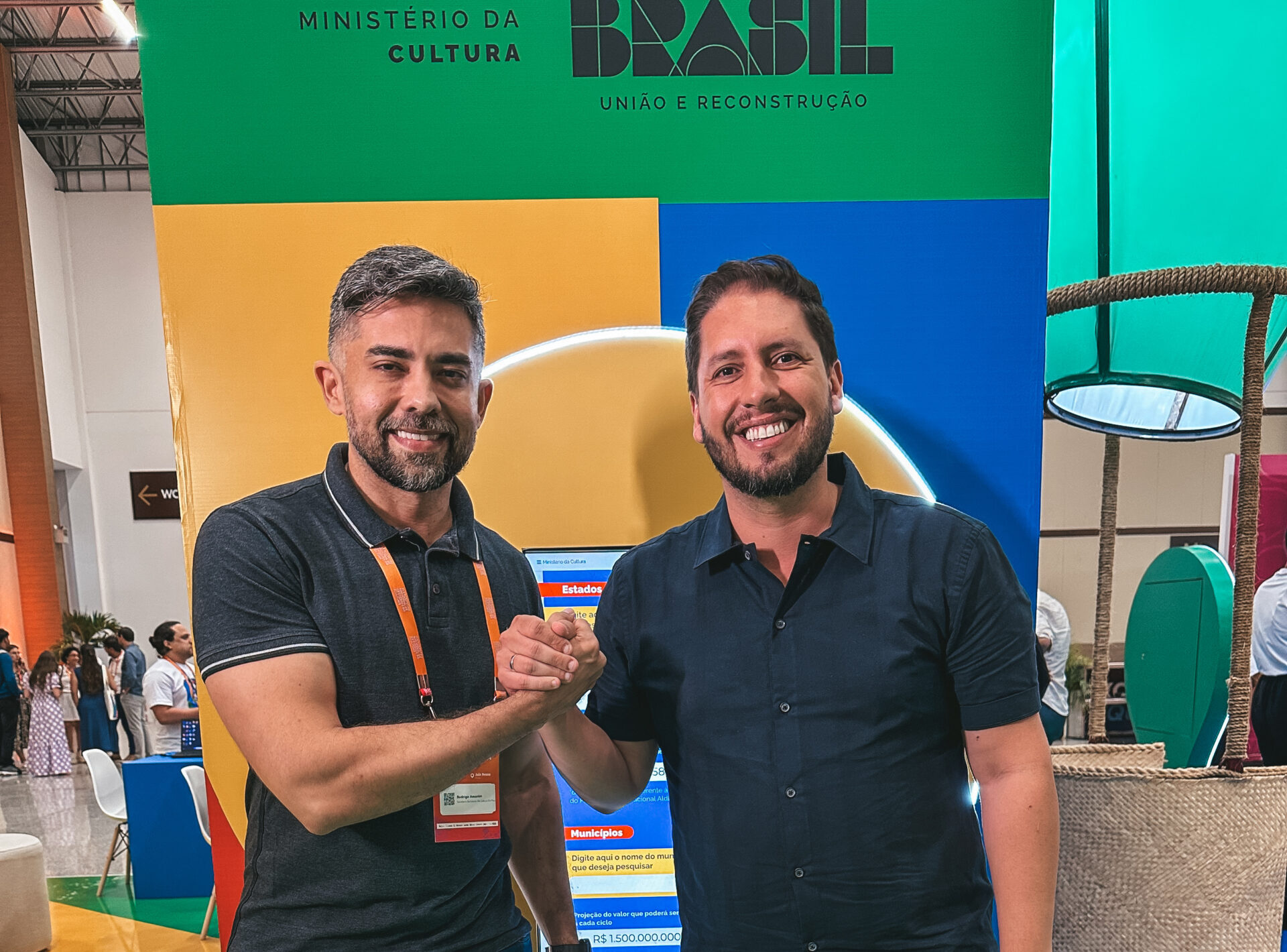 Ministro da Cultura em exercício, Márcio Tavares, e o secretário da Cultura do Piauí, Rodrigo Amorim