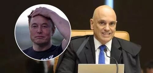 Elon Musk e Alexandre de Moraes