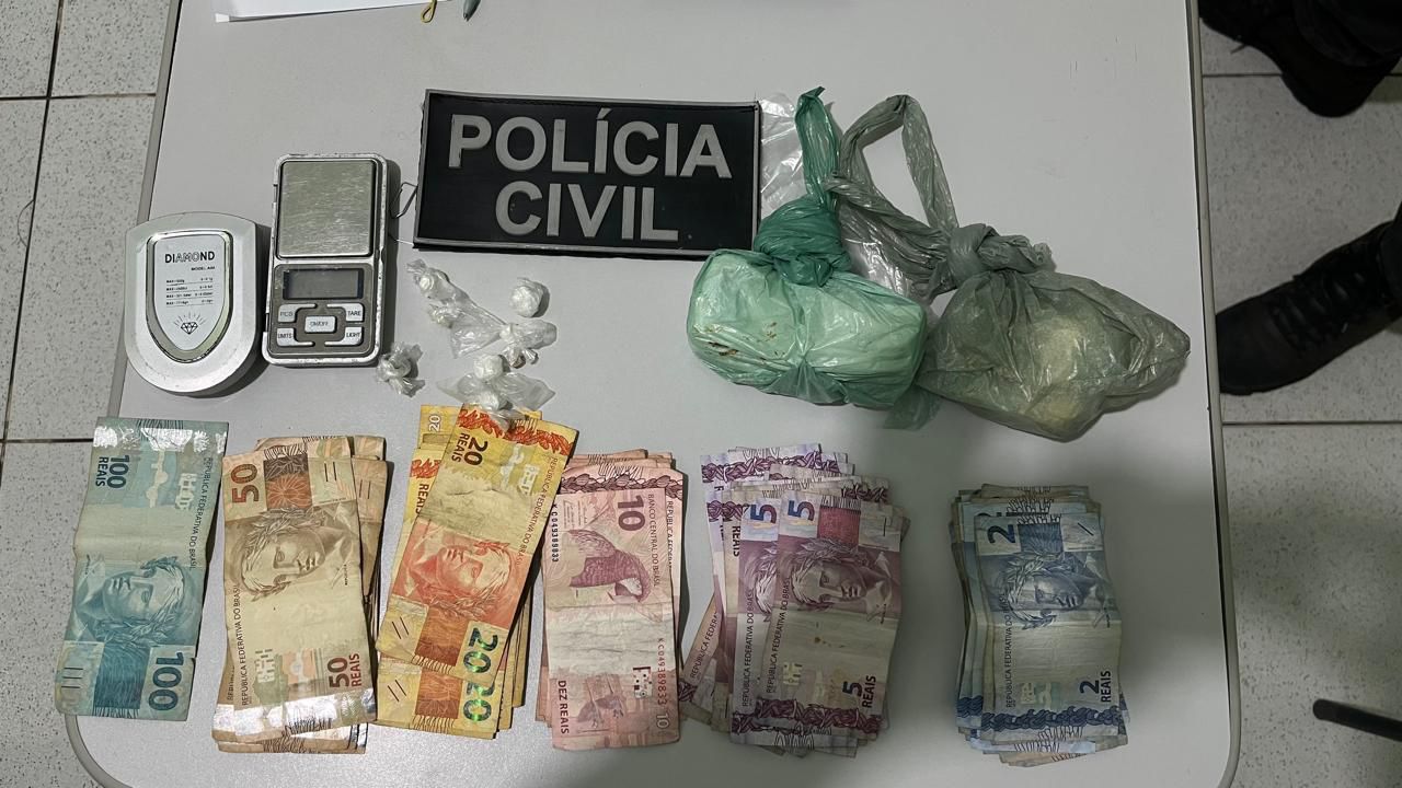 Polícia Civil prende duas pessoas por tráfico de drogas em Parnaíba