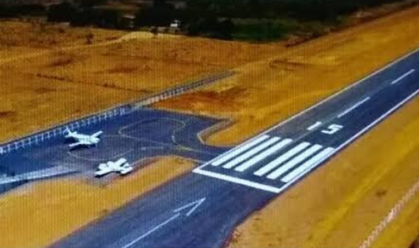 Pista do aeroporto de Uruçuí já está quase pronta